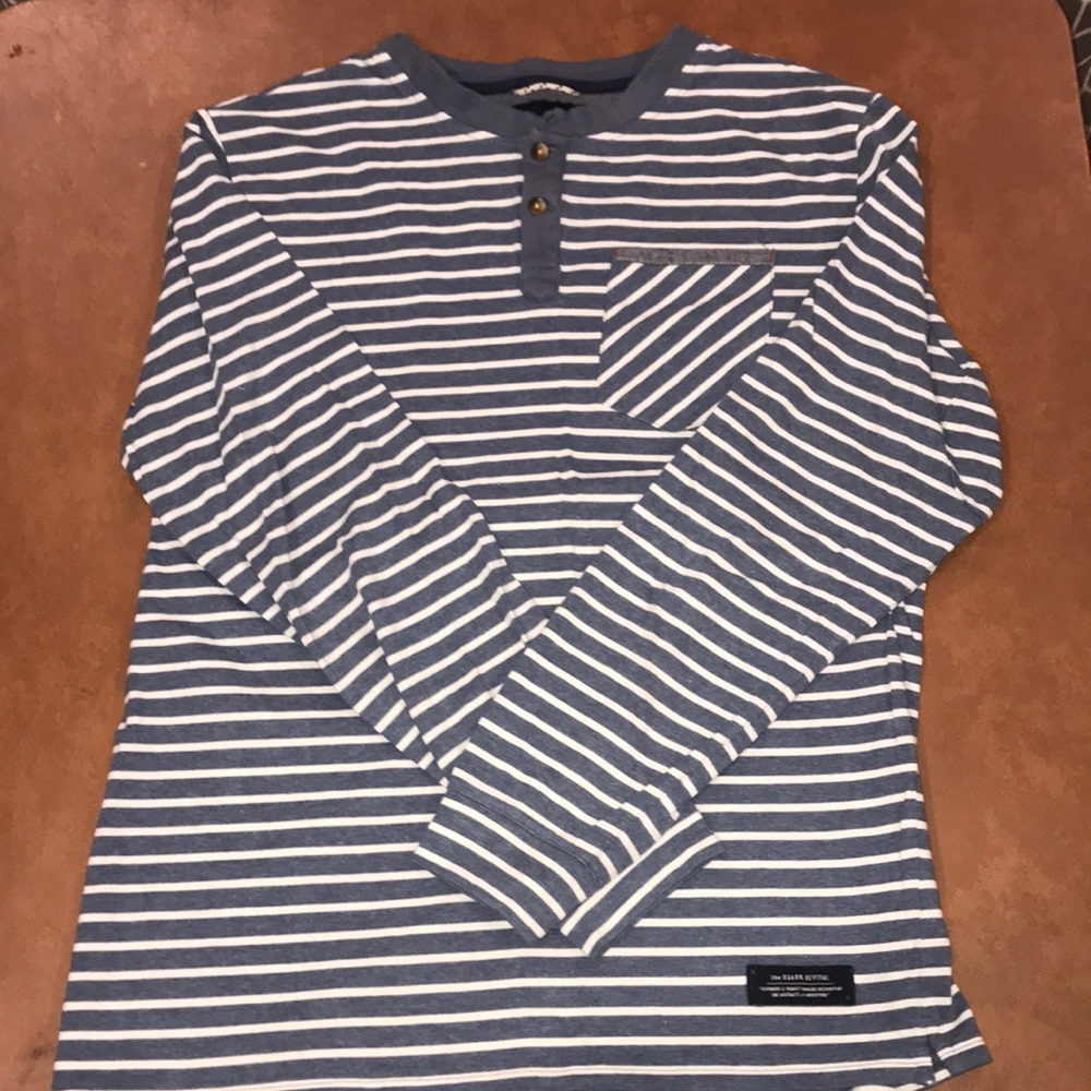 The Roark Revival Long Sleeve Pocket Henley Button-Up